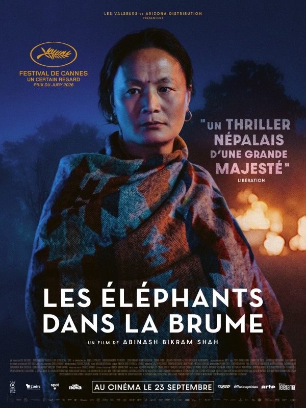 affiche LES ÉLÉPHANTS DANS LA BRUME Abinash Bikram Shah