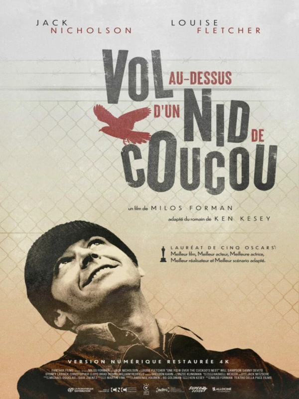affiche VOL AU-DESSUS D'UN NID DE COUCOU Milos Forman