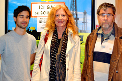 Thibaud Levrard, coprésident d'ATTAC, Doris Buttignol, réalisatrice et Jean-Luc Bourguet, géologue DR