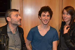 Stéphane Martin, programmateur du Chabada ThomR, réalisateur et Carla Pallone, de Mansfield TYADR