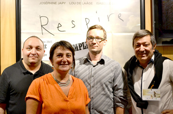 Olivier Laurendeau, ACVS 49, Claire Chené, Association Graine de Citoyen, Romain Pager, psychologue et Hervé Roth, S.O.S Amitié Région Angers / Antenne de Saumur.DR