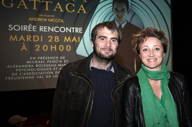 Mickael Peoc'h et Alexandra Boisseau-Marguerite, psychologues et membres de l'Association de la cause Freudienne val de Loire Bretagne.DR