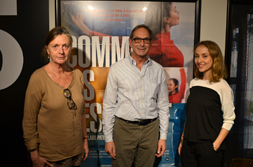 Claire Rousier, directrice adjointe du CNDC, Robert Swinston, chorégraphe, directeur artistique du CNDC et Anna Chirescu, danseuse au CNDC, protagoniste du film.DR