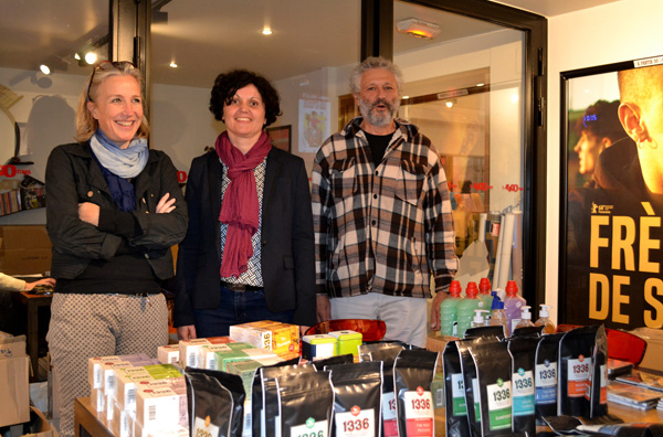 Nathalie Auger, gérante de Scop RPE49, Isabelle Boëlle, présidente de la MGEN 49 et Claude Hirsch, réalisateurDR