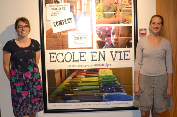Héloïse Jean-Marchand, enseignante, protagoniste du film et Mathilde Syre, réalisatrice.DR
