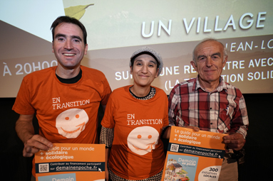 Michael Poiroux, Mériem Ben Chamakh et Allain Monet de l'Association En Transition (La transition solidaire et écologique).DR