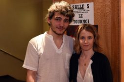 Michelangelo Passaniti, comédien et Elodie Namer, réalisatrice.DR