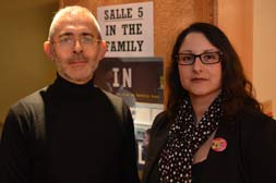 Stéphane Corbin, de l'association Quazar et Nathalie Allain-Djerrah, présidente des Enfants d'Arc-en-Ciel association homoparentale nationaleDR