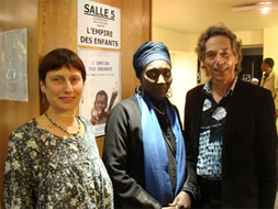 Michèle Barrault, réalisatrice, Anta M'Bow, à l'origine de