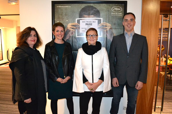 Monika PASQUINI, avocate, Laetitia GUERINI, magistrat, ancien juge des enfants, formatrice, Tania JOSSERAND, éducatrice de la PJJ et Mickael ERAUD, policier de la BPMDR